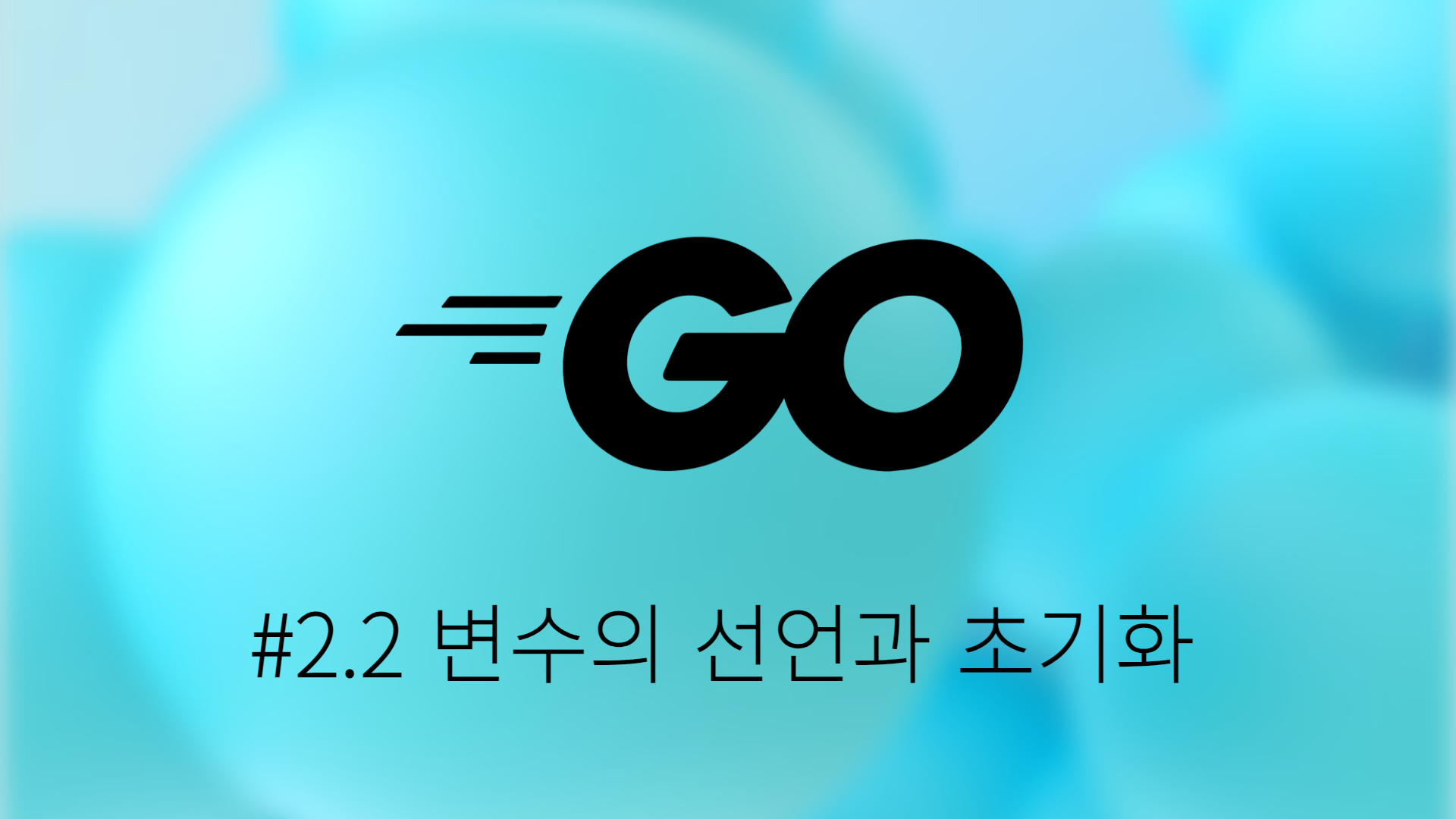 [Go] #2.2 변수의 선언과 초기화